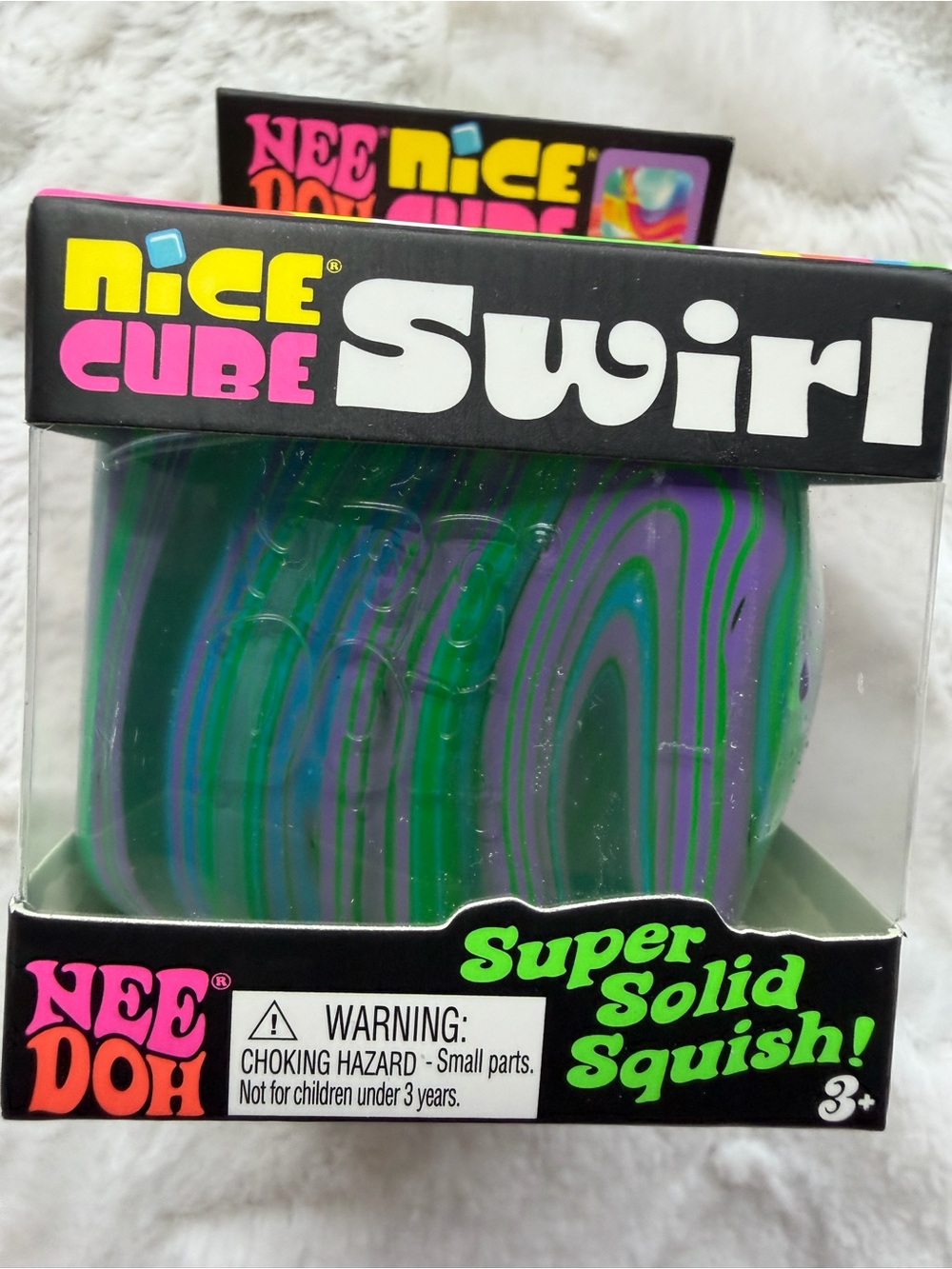 💚💙💜✨ **NIB – RARE NEEDOH NICE CUBE SWIRL GREEN, BLUE & PURPLE!** ✨💜💙💚